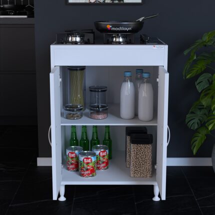 Modilayn ELİT 59,6 x 85 x 56 cm Gömme Ankastre Ocak ve Çift Raflı Mutfak Dolabı - Görsel 5