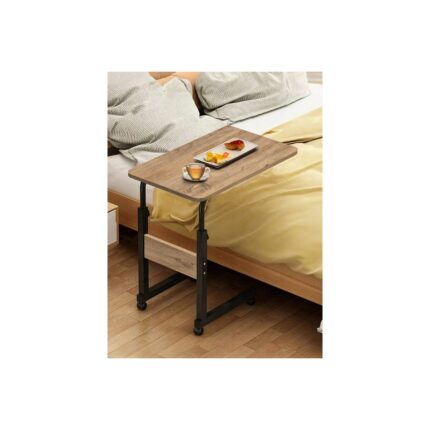 servetavcı Yükseklik Ayarlı Kahvaltı ve Yemek Sehpası - Atlantik Çam (Tekerlekli) 60X40
