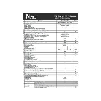 Next YE-43020G6 43" 109 Ekran Full HD LED TV - Görsel 5