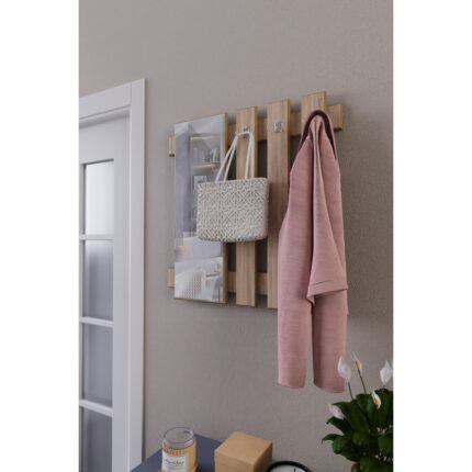 Zeo Wood Design Aynalı Elbise Askılık