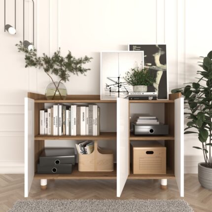 Cool Home Ala Çok Amaçlı Konsol Sepet-Beyaz - Görsel 3
