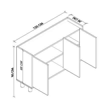 Cool Home Ala Çok Amaçlı Konsol Sepet-Beyaz - Görsel 4