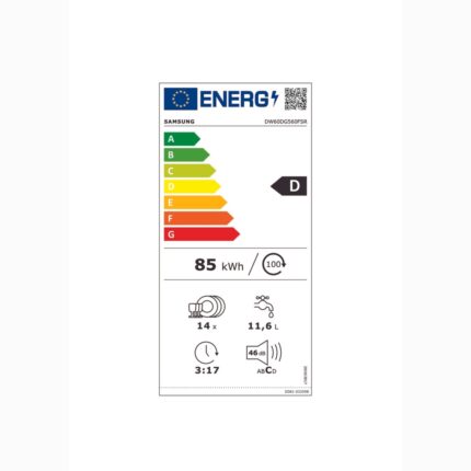 Samsung DW60DG560FSRTR 6 Programlı Bulaşık Makinesi, D Enerji Sınıfı - Görsel 2