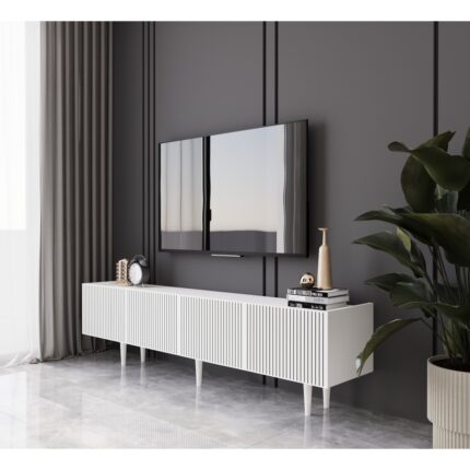 Enwood Capella Country 4 Kapaklı Ahşap Ayaklı 160 cm Tv Ünitesi - Görsel 2