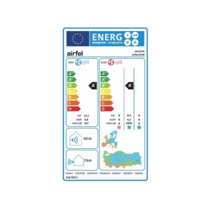 Airfel LVA125A A+ 41000 BTU R32 Gaz Inverter Salon Tipi Klima - Görsel 4