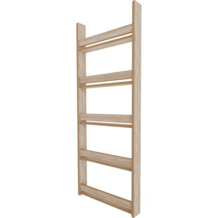 Zeo Wood Design Montessori 5 Raflı Mdf Çocuk Kitaplığı 154*60 - Sonoma - Görsel 3