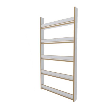 Zeo Wood Design Montessori 5 Raflı Mdf Çocuk Kitaplığı 154*80 cm - Görsel 3