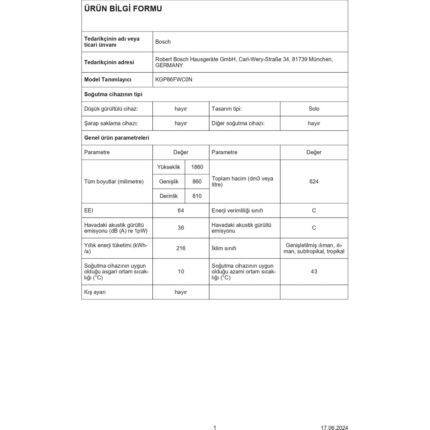 Bosch KGP86FWC0N C Enerji Sınıfı 624 Lt No Frost Buzdolabı - Görsel 4
