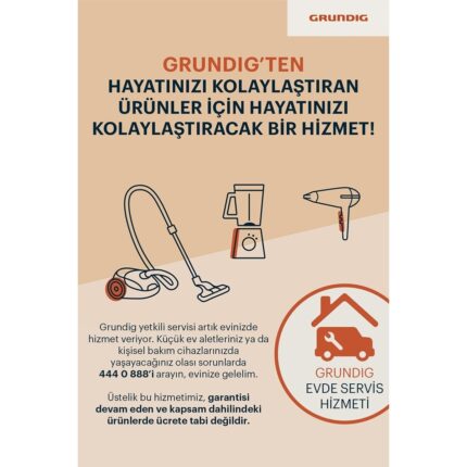 Grundig VCR 7330 Akıllı Robot Süpürge Güçlü Emiş Otomatik Şarj ve Akıllı Navigasyon Özellikli - Görsel 5