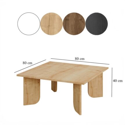 Neostill - Bilancia Sehpa/safir Meşe RENK&80X80 cm - Görsel 5