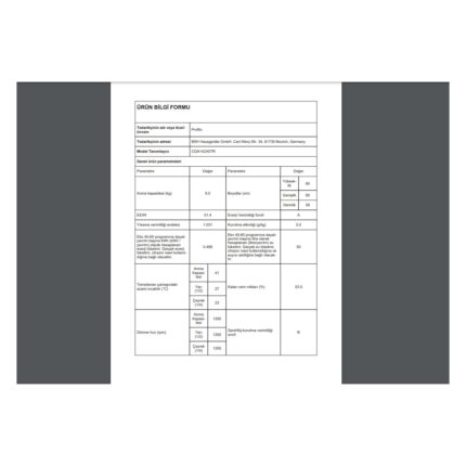 Profilo CGA142X0TR A Enerji Sınıfı 9 kg 1200 Devir Çamaşır Makinesi - Görsel 4