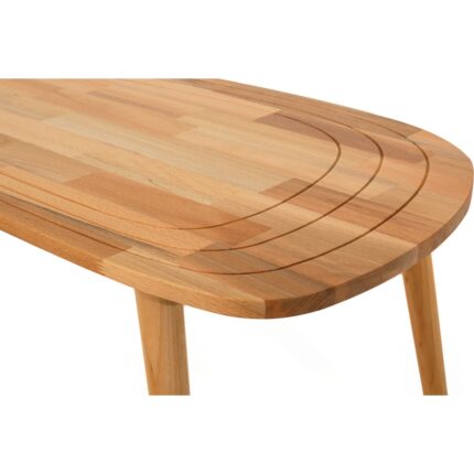 Faw Decor Sweet Masif Doğal Ahşap Orta Sehpa ve 2'li/3'lü Zigon Sehpa Set, Modern Masif Yan ve Orta Sehpa - Görsel 3