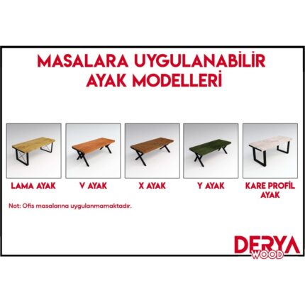 Deryawood Doğal Ahşap Yemek MASASI-80-160 - Görsel 4