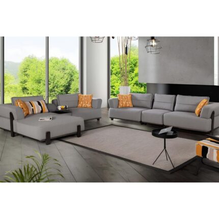 Doressa Marlo Grey Plus Koltuk Takımı