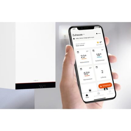 Viessmann Vitodens Connect 25/29 Kw (Kombi Alt Seti ve Baca Dahil)Tam Yoğuşmalı Kombi Wi Fi - Görsel 4