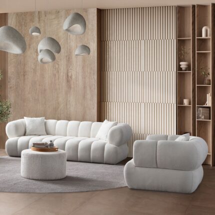 Eymense Petra Modern Koltuk Takımı 3+3+1 - Görsel 2