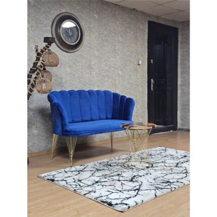 Zafir Ikili Gold Kaplama Tel Ayak Papatya Çay Seti Koltuk Takımı , Balkon, Salon, Ofis, Cafe Koltuk Takımı - Görsel 3