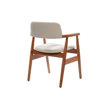 Gazzini Furniture Rio Teddy Krem Natural Ahşap Sandalye - Görsel 2
