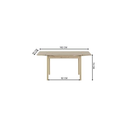 Dekorazi Perla Modern Açılır Fonksiyonlu Yonga Levha Masa Takımı 4 Sandalyeli 110x70x73 cm - Görsel 3
