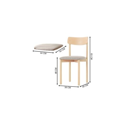Dekorazi Perla Modern Açılır Fonksiyonlu Yonga Levha Masa Takımı 4 Sandalyeli 110x70x73 cm - Görsel 4