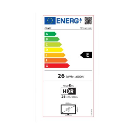 Conti CT32AN100H 32" 81 Ekran Uydu Alıcılı HD Ready Smart LED TV - Görsel 5