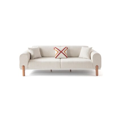 Edsy Home Armoni 3+3+1+1 Koltuk Takımı  Krem - Görsel 3