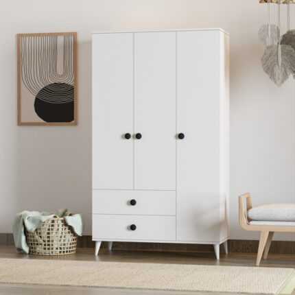 İmbaş Opal 3 Kapaklı 2 Çekmeceli Gardırop - Görsel 2