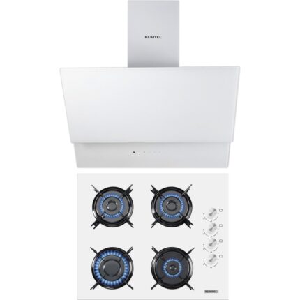 Kumtel Beyaz 2'li Ankastre Cam Set (DA6-835  + KO-40TAHDF)