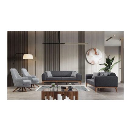 Edsy home rupon 3+3+1 koltuk takımı antrasit