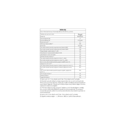 Regal Km 80222 8 kg A+ Isı Pompalı Kurutma Makinesi - Görsel 3