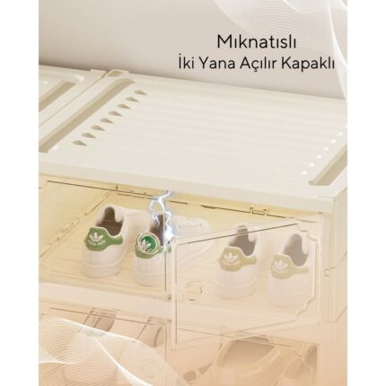 Terracy Home Garden 6 Raflı Çok Amaçlı, Geniş, Katlanabilir Dolap, Ayakkabılık ve Raf - Görsel 3