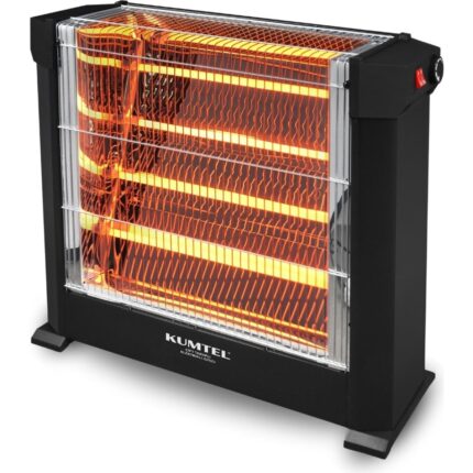 Kumtel Siyah Mini Şömine Isıtıcı 2200 W Ks-2760