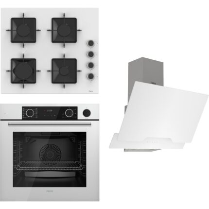 Ferre Steamart Ss Serisi Beyaz Set (SS206 + XE64CB +D064 ) - Kare Emaye Izgara
