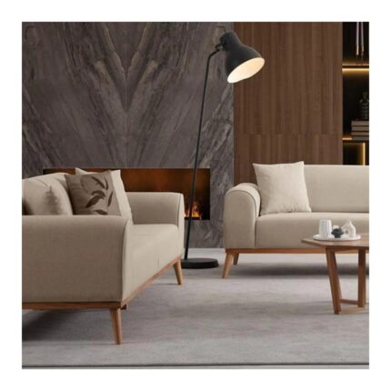 Ak Sofa Kayalar Sofa Odessa Koltuk Takımı Sütlü Kahve 3+3+1 - Görsel 2