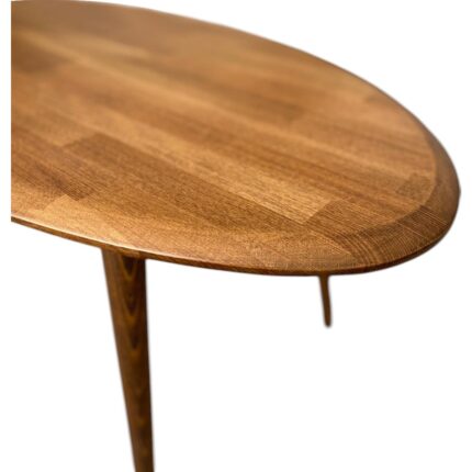 Faw Decor Asimetrik Oval Masif Ahşap Orta Sehpa - Görsel 5