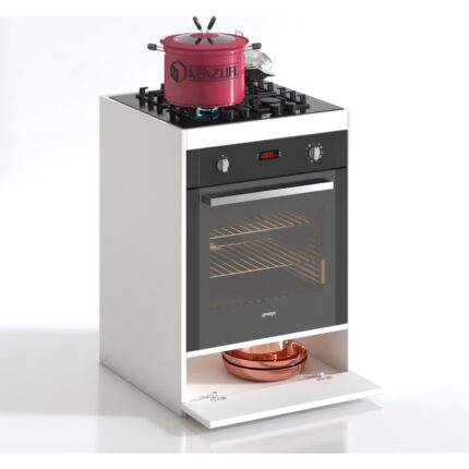 Kenz Life Kenzlife ankastre modülü kabini berilyum byz fırın ocak dolabı altı kapaklı 85(Y)*60(G)*56(D) - Görsel 2