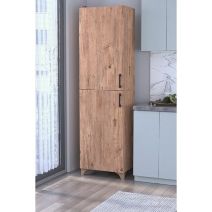 Bofigo Çok Amaçlı Dolap Tuna Erzak Dolabı Banyo Dolabı Kiler Dolabı Mutfak Dolabı Çam - Görsel 4