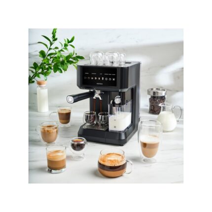 Karaca Mycaffe Barista S10 Entegre Süt Hazneli Otomatik Espresso Latte ve Cappuccino Mak. Matteblack