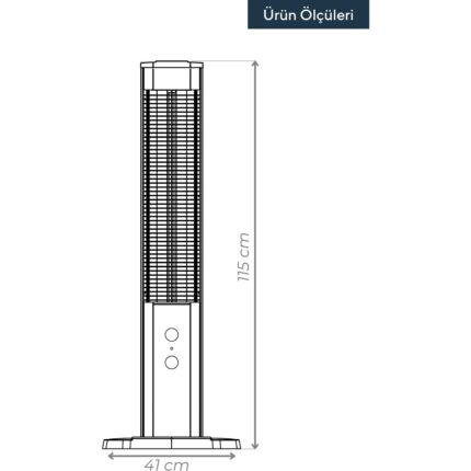 Kumtel Dual Orbit Kule Isıtıcı MH-2300 - Görsel 4