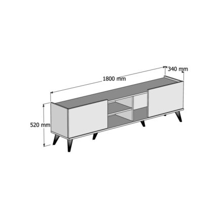 Mezza Elegante Tv Ünitesi 1320 - Görsel 2