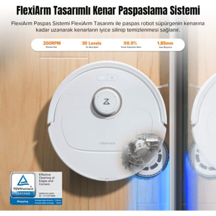 Roborock Q Revo MaxV Akıllı Robot Süpürge Beyaz - Görsel 2