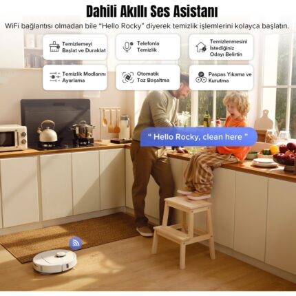 Roborock Q Revo MaxV Akıllı Robot Süpürge Beyaz - Görsel 4