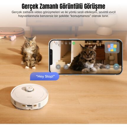 Roborock Q Revo MaxV Akıllı Robot Süpürge Beyaz - Görsel 5