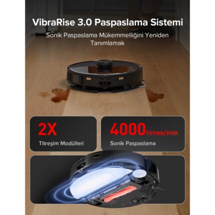 Roborock S8 Maxv Ultra Akıllı Robot Süpürge Siyah - Görsel 5