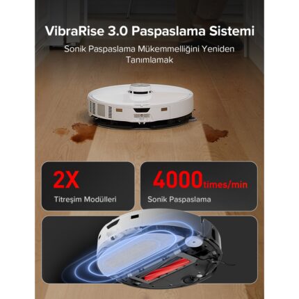Roborock S8 Maxv Ultra Akıllı Robot Süpürge Beyaz - Görsel 5