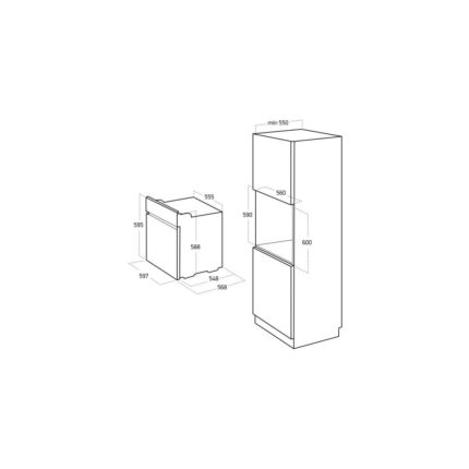 Termikel Ankastre Set (Bo O6555C W + Bh P7144C W + Ch C6532C Ww) - Görsel 5