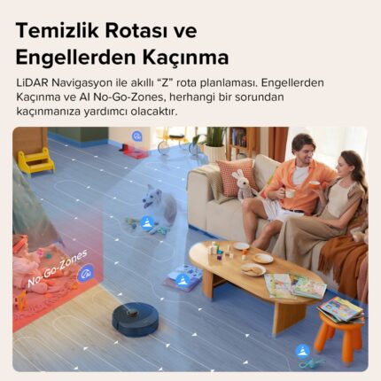Roborock Vacuum Cleanner Q8 Max Robot Süpürge Siyah - Görsel 4