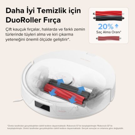 Roborock Vacuum Cleanner Q8 Max Robot Süpürge Beyaz - Görsel 2