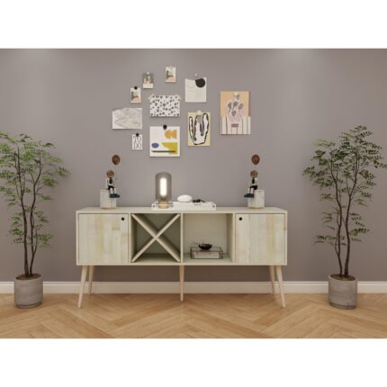 FASTWOOD Akasya Ladin Dolap-Konsol