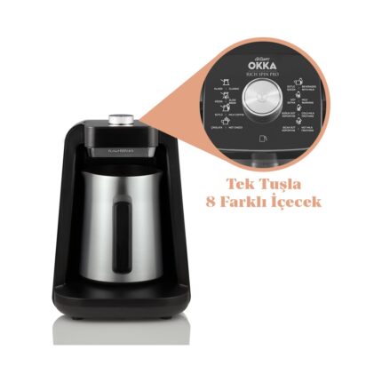 Arzum OK0020 - Okka Rich Spin Pro Türk Kahvesi Makinesi - Krom